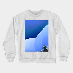 Glitchy Blue Sky Crewneck Sweatshirt